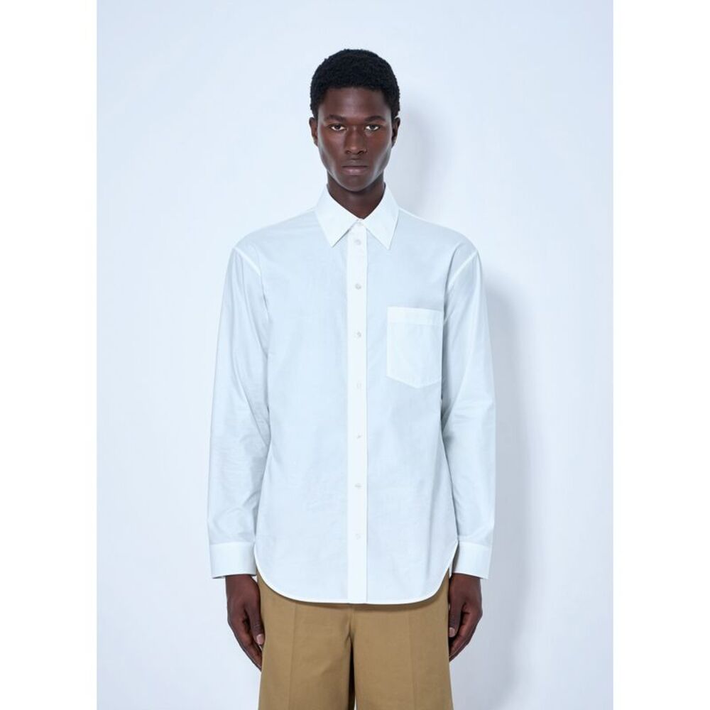 Balenciaga Men Cotton Poplin Shirt